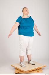 Whole Body Woman Animation references Casual Overweight Studio photo references